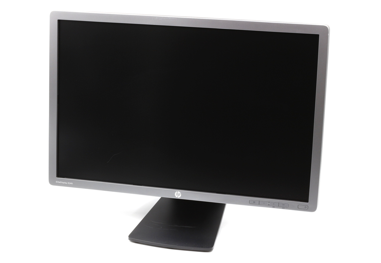 HP EliteDisplay E241i használt monitor fekete-ezüst LED IPS 24"