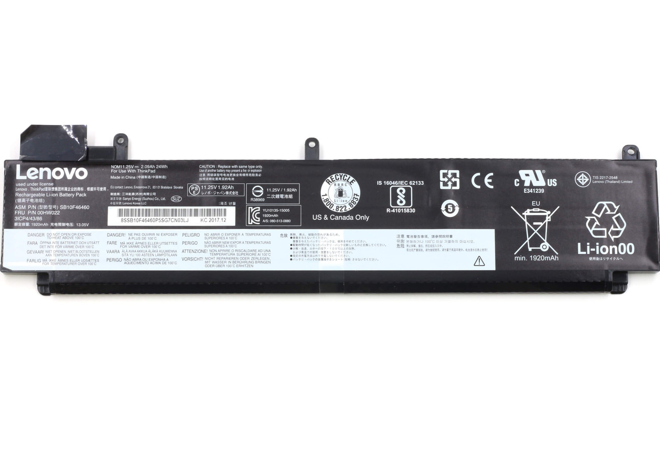 Image of Lenovo gyári laptop akkumulátor T460s/T470s laptophoz (használt)