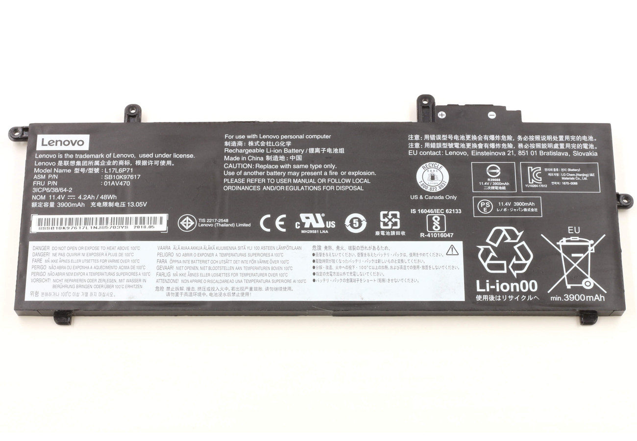 Image of Lenovo gyári laptop akkumulátor X280 laptophoz (használt)