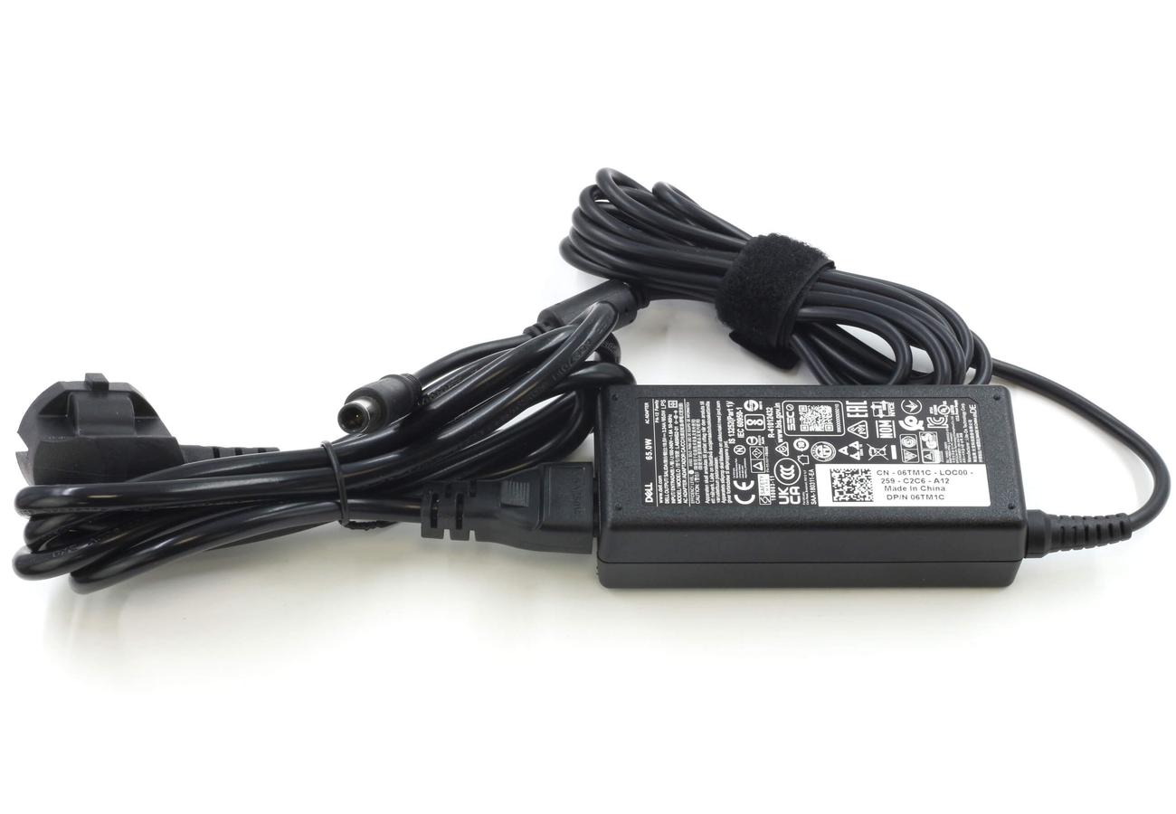  Eredeti használt Dell laptop töltő 7.4x5.0 mm center-pin csatlakozóval 65W + tápkábel akciós termékkép 1