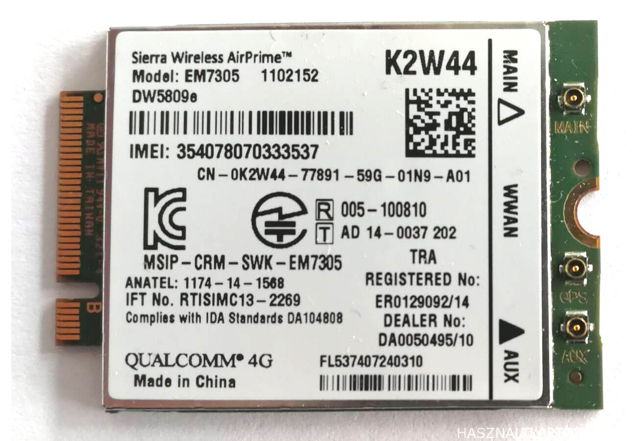 Image of Dell EM7305 DW5809e 4G LTE kártya