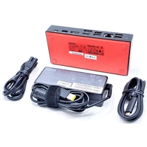 Lenovo ThinkPad USB-C Dock (40AS) használt dokkoló + 90W töltő +USB-C kábel