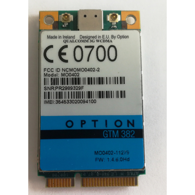 Option GTM382 3G kártya
