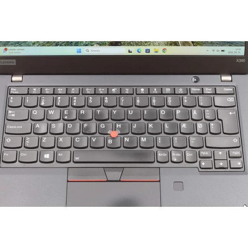 Lenovo Thinkpad X390 felújított laptop i5-8365U 16GB RAM 512SSD 13.3" FHD Touch WIN11