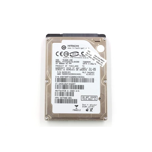 Hitachi Travelstar winchester 2,5" SATA 160GB 7200RPM (használt)
