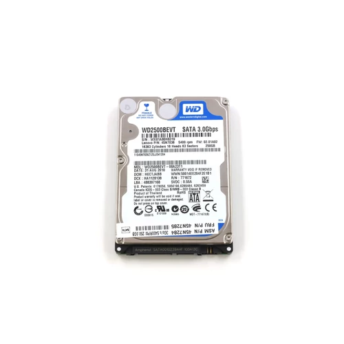 WD notebook winchester 2,5 SATA 250GB 5400RPM