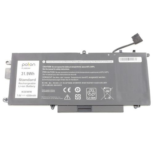 ÚJ, utángyártott Polion PLNB244 (K5XWW) laptop akkumulátor Dell Dell Latitude 7390 2-IN-1 laptopokhoz