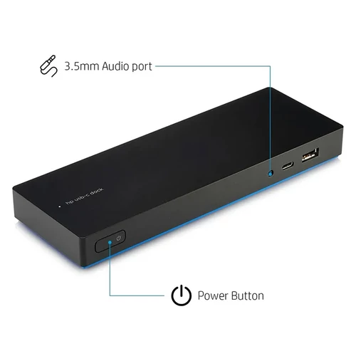 HP USB-C Dock G4 L13899-001 használt dokkoló (90W töltő és Thunderbolt kábel nélkül)