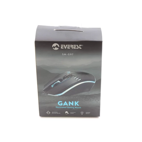 Everest SM-G97 Gank vezetékes optikai egér (ÚJ)