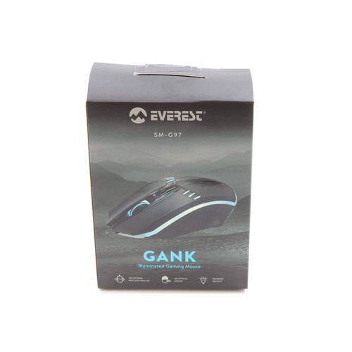 Everest SM-G97 Gank vezetékes optikai egér (ÚJ)