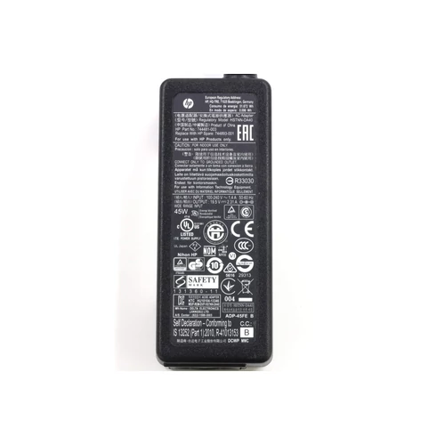Eredeti használt HP laptop töltő 7.4x5.0 mm center-pin csatlakozóval 45W + tápkábel