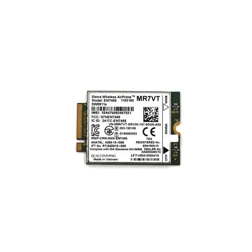 Dell Sierra Wireless AirPrime EM7455 DW5811E 4G LTE mobilnet kártya