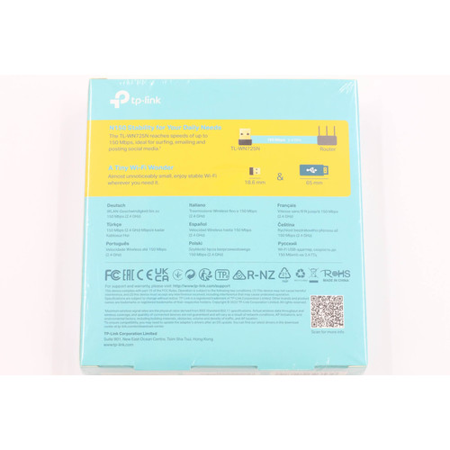 tp-link TL-WN725N 150Mbps vezeték nélküli N-es Nano USB adapter (ÚJ)